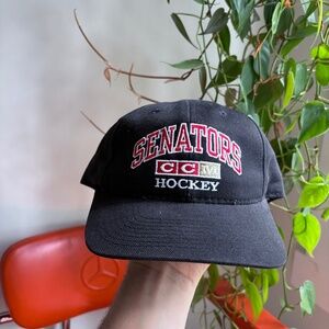 vintage SENATORS ROY 26 CCM HOCKEY Strapback RARE 90's made in canada hat NHL